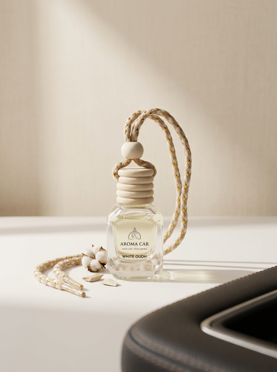 Aroma Car White Oudh Hanging Car Perfume