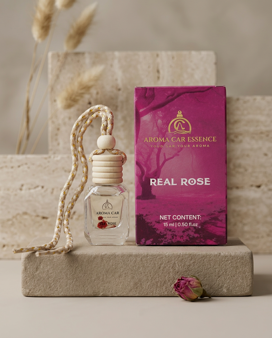 Aroma Car Red Rose Hanging Car Perfume