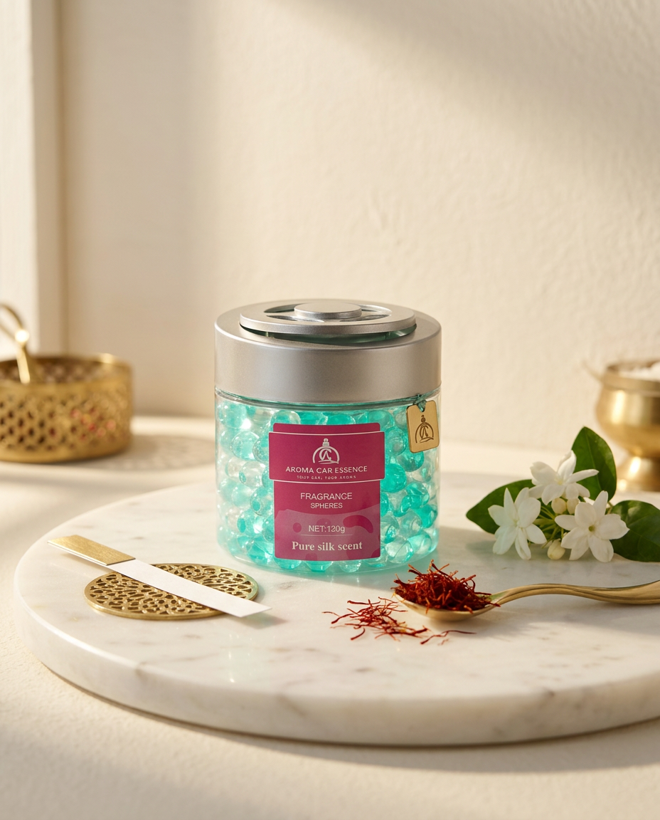 Aroma Car Pure Silkscent Green Car Air Freshener Gel